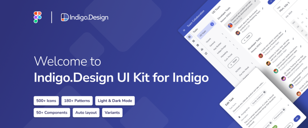 Arrancamos 2025 con un nuevo kit de interfaz de usuario Indigo para Figma