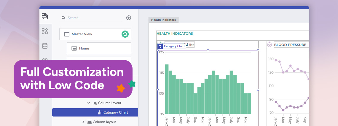 low-code customization with App Builder