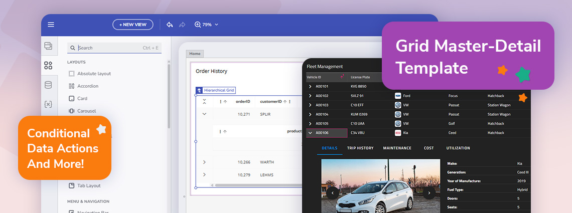 What’s New: App Builder with Conditional Data Actions, Grid Master-Detail, & More